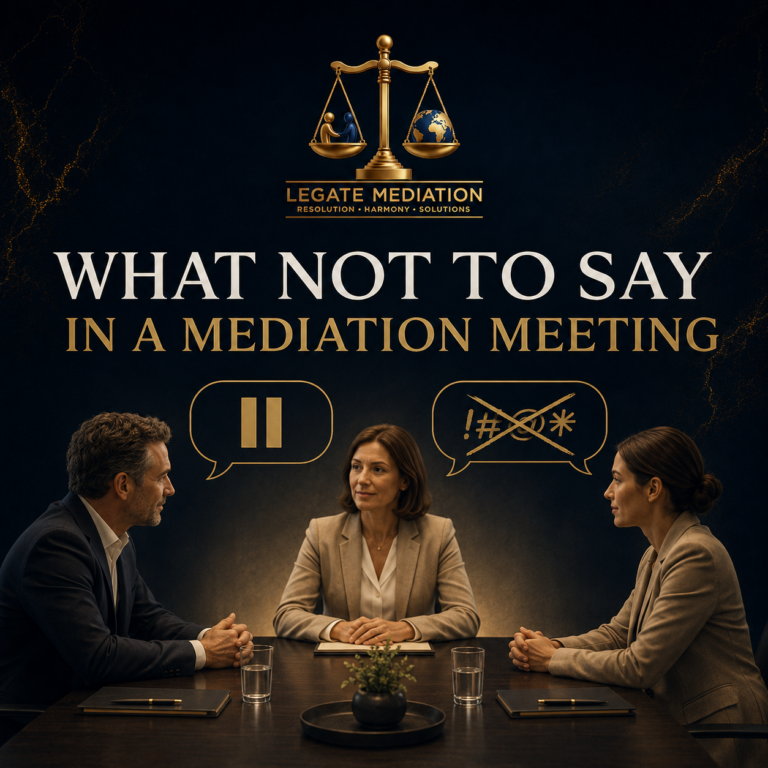 What Not to Say in a Mediation Meeting