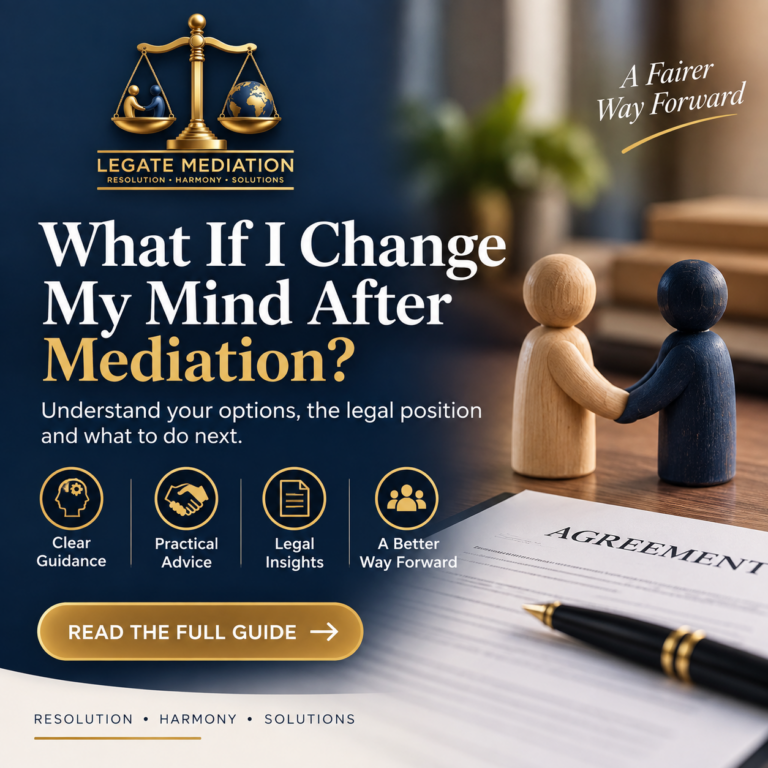 What If I Change My Mind After Mediation?