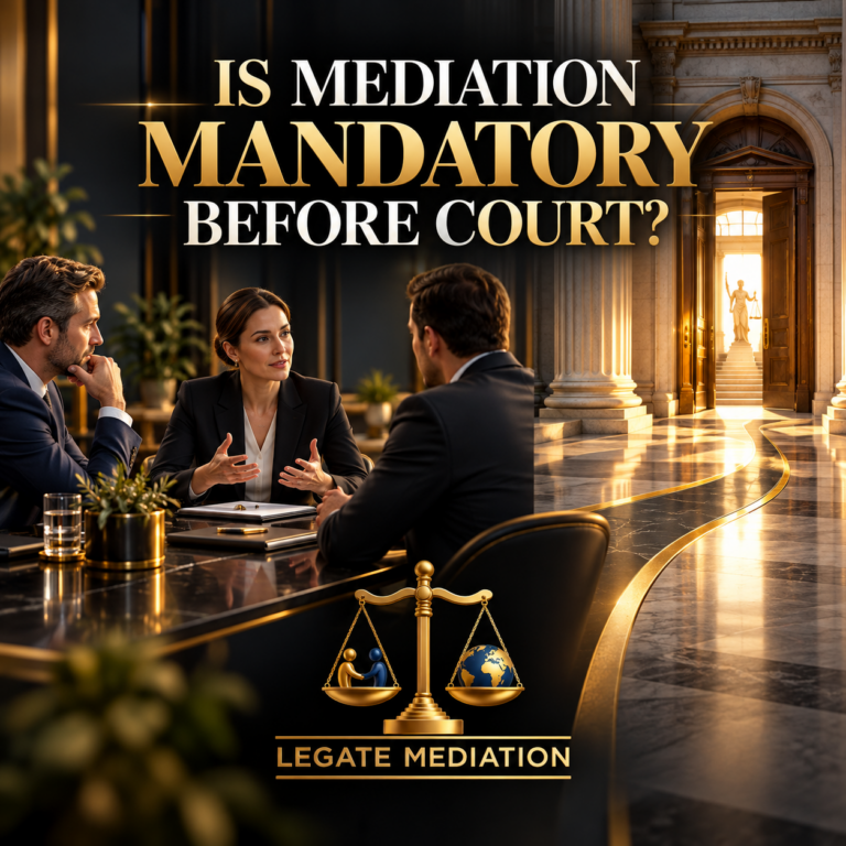 Is Mediation Mandatory Before Taking Someone to Court?