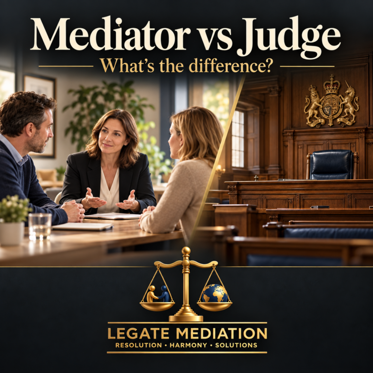 What’s the Difference Between a Mediator and a Judge?